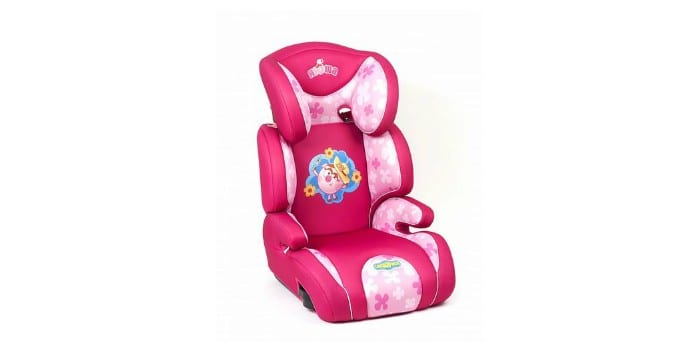 Розовое автомобильное детское кресло Смешарики розовый Нюша