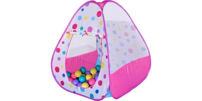 Детская палатка с пластиковыми шариками Bony Треугольник большой Pink