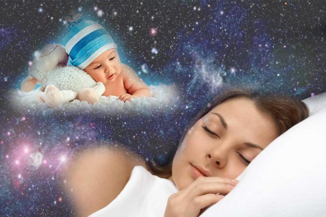 Спящая женщина и ребенок