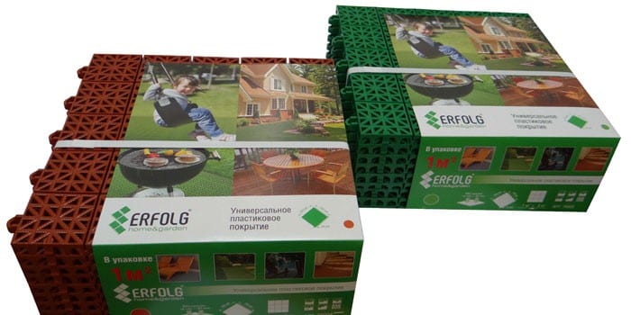 Пластиковые блоки Erfolg Home & Garden зеленое (76003)