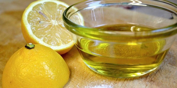 Оливковое масло и лимон