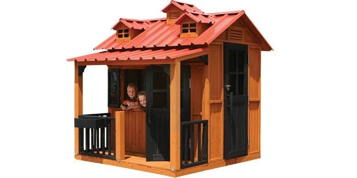 Большой домик с террасой для детских игр Гномик