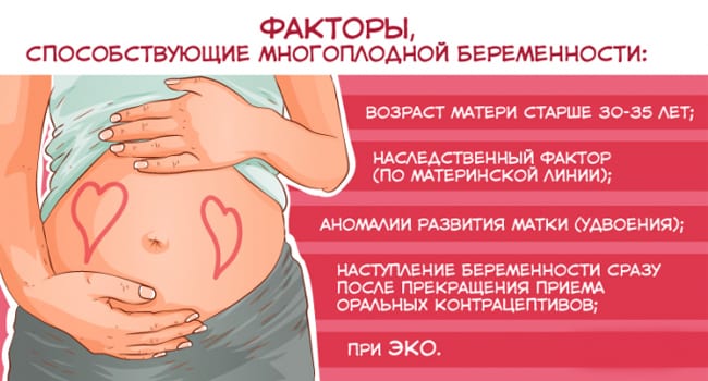 Способствующие многоплодной беременности факторы
