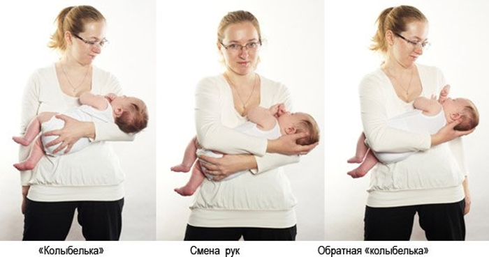 Как держать малыша на руках