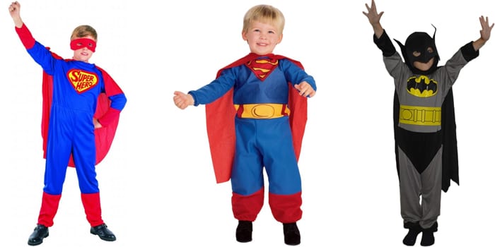Дети в костюмах Супергероев