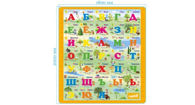 Развивающий коврик Mambobaby Русский Алфавит