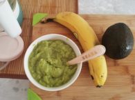 Как приготовить ребенку пюре из банана и авокадо